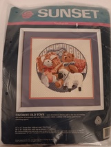 Sunset 12056 Favorite Old Toys Vintage Needlepoint Kit by Dimensions Open Pkg - £31.46 GBP