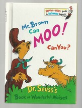 Bright And Early Books Dr Seuss Mr Brown Can Moo! Can You? 1970 Ck Club Ex++ - £39.34 GBP