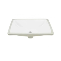 New White Rectangular Porcelain Undermount Bathroom basin by Signature H... - £114.21 GBP