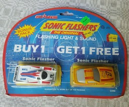 Majorette Sonic Flashers #2318 Racer &amp; Chevy ZR1 NIP  #2390 Vintage Diecast - $16.44