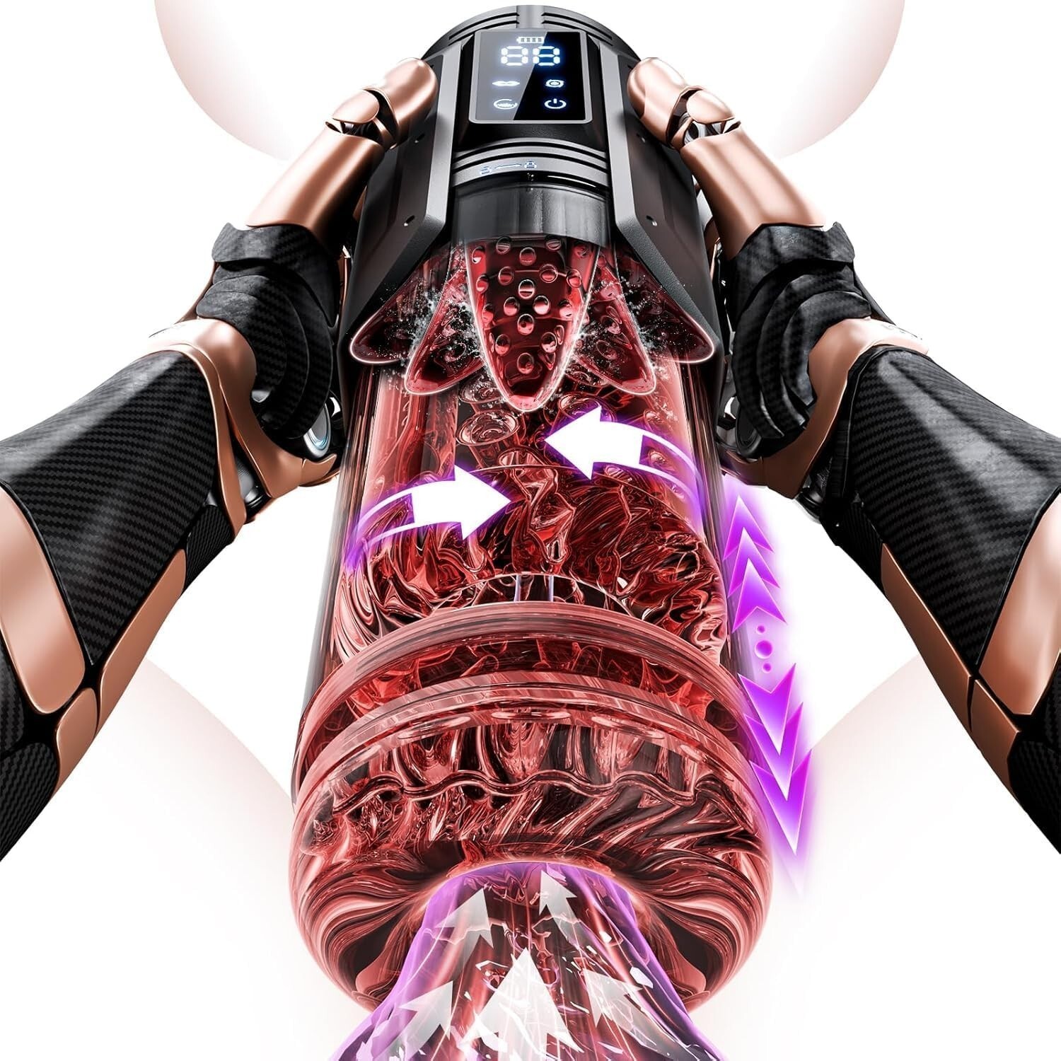 Sex Toys for Men Penis Pump - EINSEO Full Waterproof Male Masturbator Stroker Item image 2