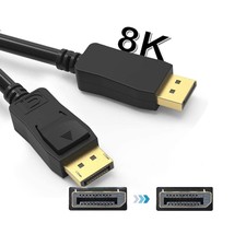 8K Displayport 1.4 Cable 6Ft,Vesa Certified Display Port Cable 6Ft, Dp T... - £11.79 GBP