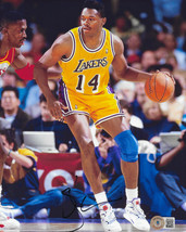 Sam Perkins signed autographed Los Angeles Lakers 8x10 photo proof Beckett COA - £67.25 GBP