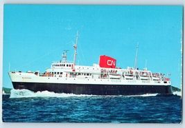 MV Bluenose Giant Postcard Bar Harbor Maine Yarmouth Nova Scotia - $9.90