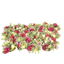 Lot Of 16 Candle Rings Faux Flower Wine Cream Roses Floral Wedding Party... - $40.54