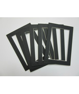 Picture Framing Mats 4x6 for 3.5x5 small size photo BLACKSET OF 6 acid free - £5.53 GBP