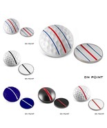 On Point 3D Golf Ball Marker. 3 Rail, Smooth or Dimpled. Various Colours. - $292.53 MXN