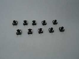 10x Pack Lot 6x6x6 mm 2 Pin Push Touch Tactile Momentary Micro Button Switch DIP - £8.54 GBP