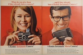1966 Print Ad Kodak Instamatic Cameras &amp; Movie Cameras Movie &amp; Slide Projectors - £16.15 GBP