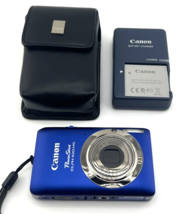 Canon Power Shot Elph 100 Hs Digital Camera Blue 12.1MP 4x Zoom Mint - £206.37 GBP