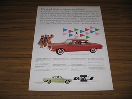 1960 Print Ad The &#39;60 Chevrolet Corvair 700 4-Door Sedan Red &amp; Club Coup... - $14.01