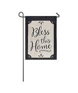 Meadow Creek Bless This Home Decorative Burlap Garden Flag-2 Sided, 12.5... - £11.98 GBP