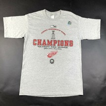 2002 Detroit Pistons Champions Mens M Gray Tee T Shirt Lee Sport NHL NWT - £15.03 GBP