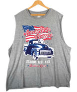 Patriotic Tank Top Mens Size 2XL American Classic Truck America Flag Sle... - €25,36 EUR