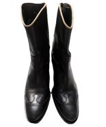 Women’s Leather Black Car Shoe Western Boots Pull Tabs 36 1/2 EU ( USA S... - €34,25 EUR