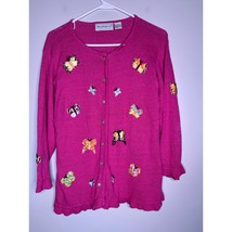 2000s Bellepointe Pink Rainbow Ribbon Butterflies Ruffle Hem Feminine Ca... - $28.00