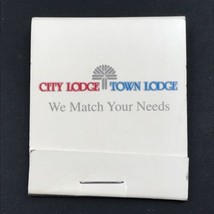 South Africa City Lodge Town Lodge Hotel Wood Matchbook Full 20 Unstruck - £7.57 GBP