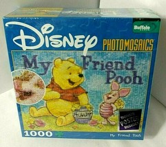 Disney MY FRIEND POOH  Puzzle Winnie Piglet Photomosaics 1000pc SEALED w... - £35.31 GBP