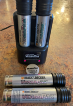 Genuine Black &amp; Decker VersaPak - VP130 Battery Charger + (4) VP100 Batteries - £29.89 GBP