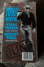 John Wayne Twin Pack VHS Texas Terror &amp; Dessert Trail New Sealed 2 pack B&amp;W - $7.43
