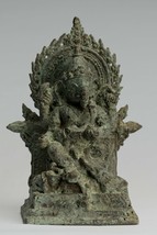 Antik Javanese Stil Bronze Sitzender Indonesische Ganesha Statue - 25cm/25.4cm - £480.69 GBP
