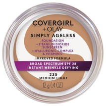 COVERGIRL &amp; Olay Simply Ageless 235 Medium Light Instant Wrinkle-Defying - £11.37 GBP