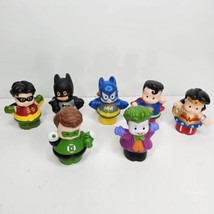 Fisher-Price Little People DC Super Friends Heroes Superheroes Lot Of 7 - £12.09 GBP