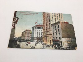 Market Street San Francisco 1905 American Flag Cafe Buildings Horse Carr... - £22.14 GBP