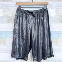 IVY PARK Metallic Mesh Double Layer Basketball Shorts Gray Relaxed Women... - £30.95 GBP