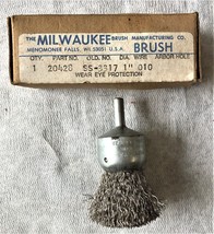 Vintage Milwaukee Wire Brush Wire End Brush 20428 - £5.45 GBP