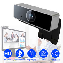 HD USB Webcam 1080P Full For PC Desktop Laptop Web Camera with Microphone FHD - £22.66 GBP
