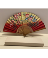 Vintage Wood Handheld Folding Fan - £12.33 GBP