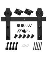 6.6 ft./79 in. Black Sliding Barn Door Track and Hardware Kit - €29,74 EUR