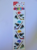 Vtg NIP Mrs. Grossman&#39;s Stickers Ice Hockey Photo Safe 3 Sheets Skates S... - $3.00