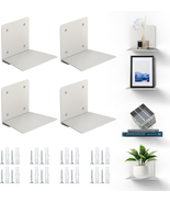 Floating Book Shelves for Wall, Steel Constructed Hidden Bookshelf with ... - $19.05