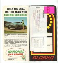 Alaska Airlines Golden Nugget Jets Ticket Jacket Ticket Baggage Check 1970 - $27.72