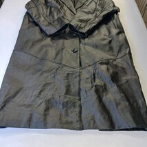 Liz Baker Essentials RN#93677 Women's Black Leather Coat Jacket Size 3X image 14