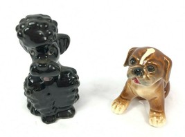 Goebel Dogs Poodle Boxer Puppy High Glaze West Germany Vintage 1960&#39;s  - £29.58 GBP