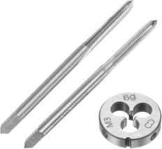 Uxcell 3Pcs Metric Hand Tap And Die Set, M3 X 0.5 Taper/Plug Thread Taps &amp; Round - £26.20 GBP