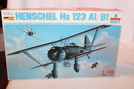 1/48 Scale ESCI, Henschel Hs 123 A1-B1 Airplane Model Kit #4001 BN Open Box - $60.00