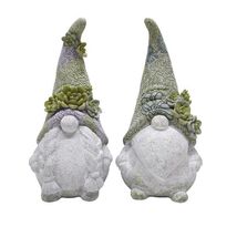 Meadow Creek Polyresin Multi-color 14 in. Mr and Mrs Gnome Garden Statue... - $69.95