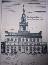 Vintage Independence National Historical Park Brochure &amp; Map 1965 - $3.99