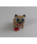 Disney Puppy Dog Pals Rolly With Dish 1.5&quot; Collectible Toy Figure - $92.92 MXN