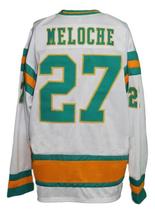 Any Name Number California Seals Retro Hockey Jersey New White Meloche Any Size image 5