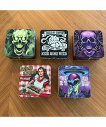 Smokezilla Metal Storage Box With Rolling Tray 5&quot; X 5&quot; Inches YOU PICK D... - $279.10 MXN