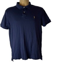 Pima Soft Touch POLO by Ralph Lauren Short Sleeve Pony Logo Polo Shirt Mens L - £19.25 GBP