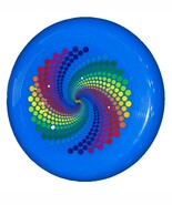 New! Frisbee Blue Spiral 9” Flying Disc Pet Athletic Sports Swirl-SHIPS ... - $344.09 MXN