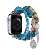 Turquoise Agate bracelet for apple watch band Boho Charm Bracelet for iW... - $24.99