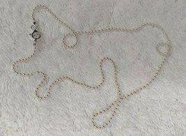 Bead Chain Necklace - Sterling Silver - 1.5mm* - 28 inch* -- Made in Italy [BN] - £17.47 GBP