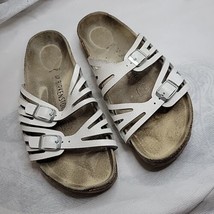Betula Birkenstock Grenada Sandals Slides Size 6 Medium EU 37 White Strappy - £20.42 GBP
